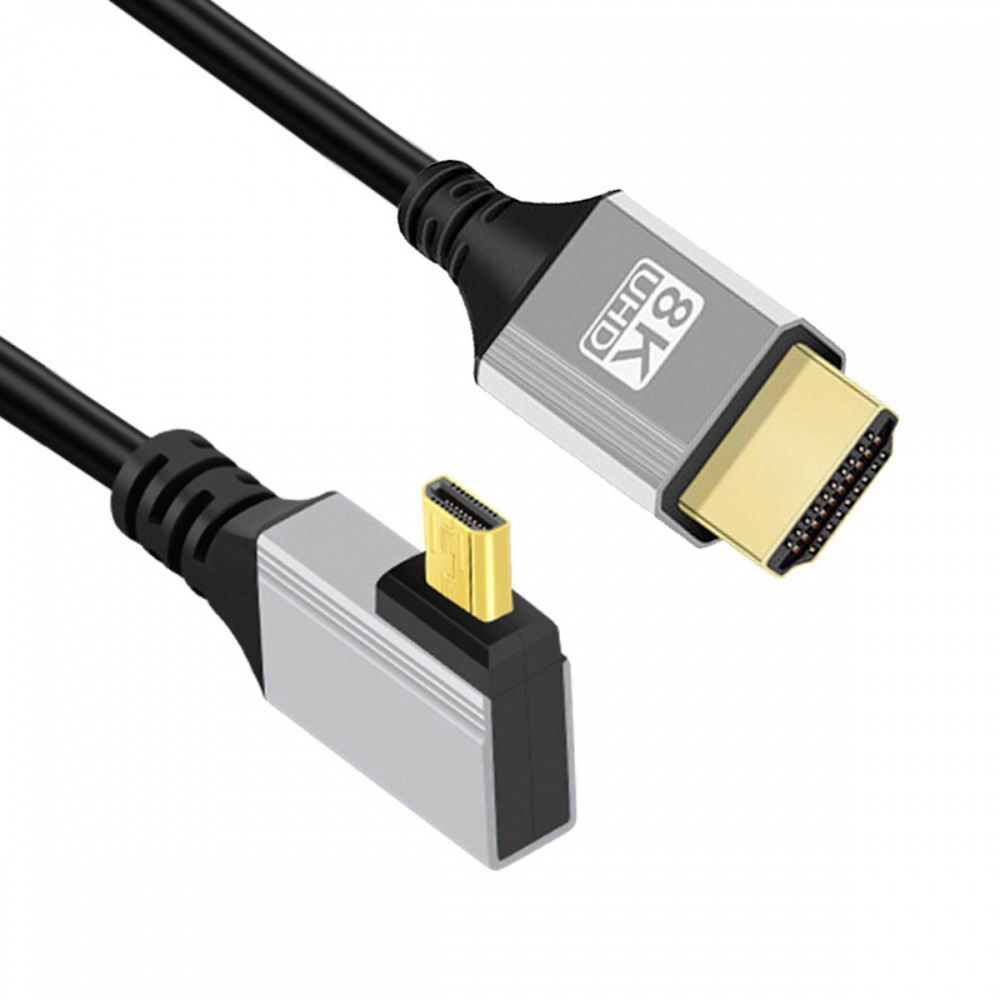 Ototon® 2M Câble HDMI 4K 60Hz Coudé 90 Degrés Cordon HDMI Ultra HD High